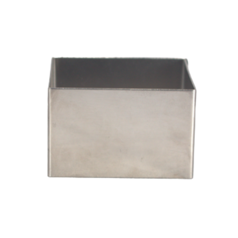 MOLDE ACERO INOX CUADRADO 7X7 CM