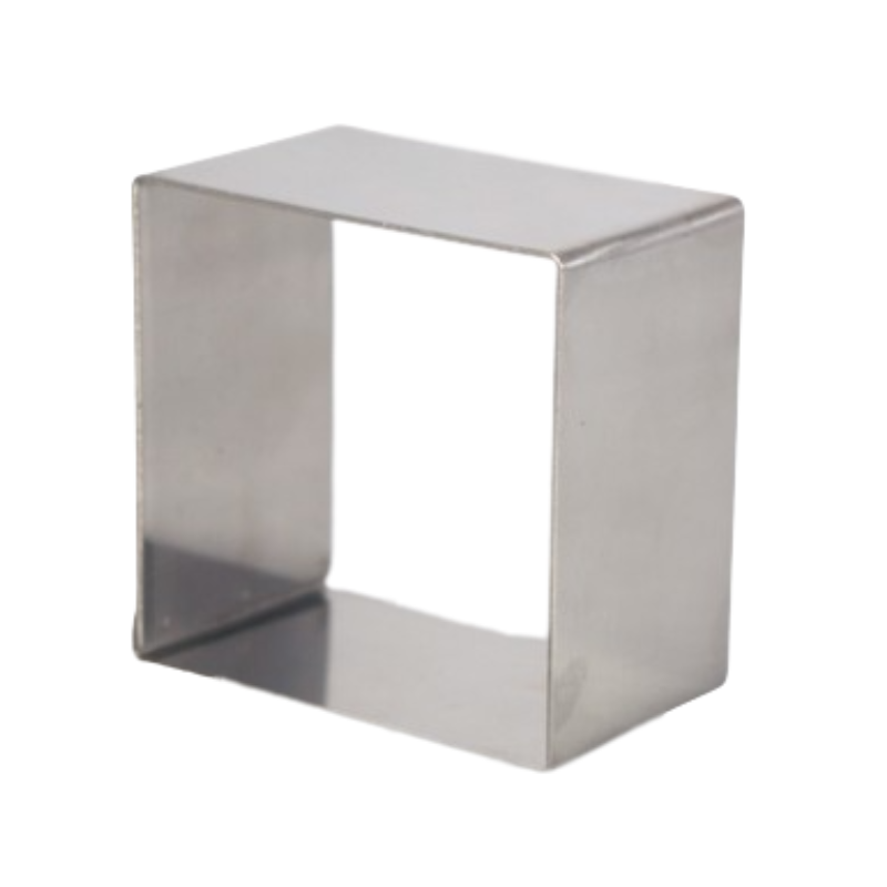 MOLDE ACERO INOX CUADRADO 7X7 CM