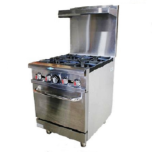 ESTUFA A GAS CON HORNO DE 4 PUESTOS