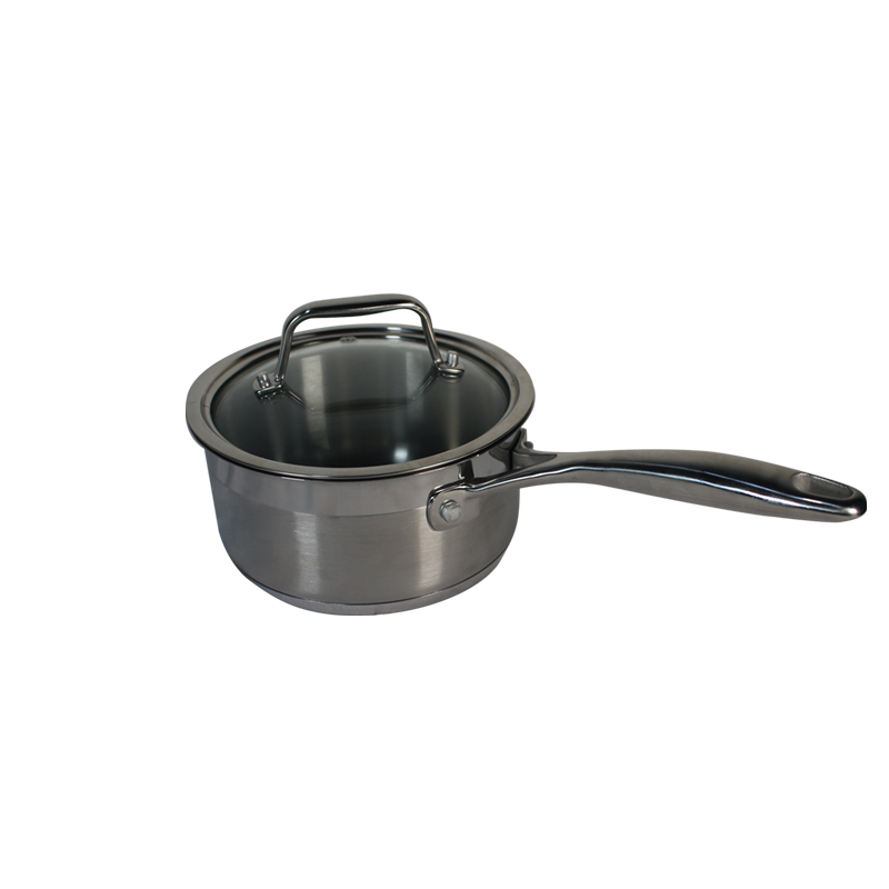 SARTEN A.INOX CON TAPA DE VIDRIO 16X8CM SARTEN A.INOX CON TAPA DE VIDRIO 16X8CM