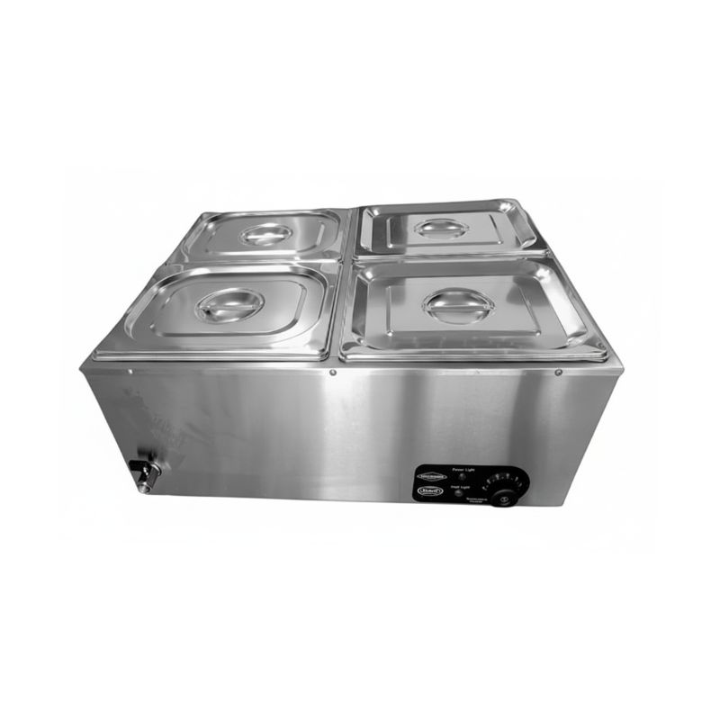 BAÑO MARÍA ELÉCTRICO DE SOBREPONER CON 4 AZAFATES 1/2