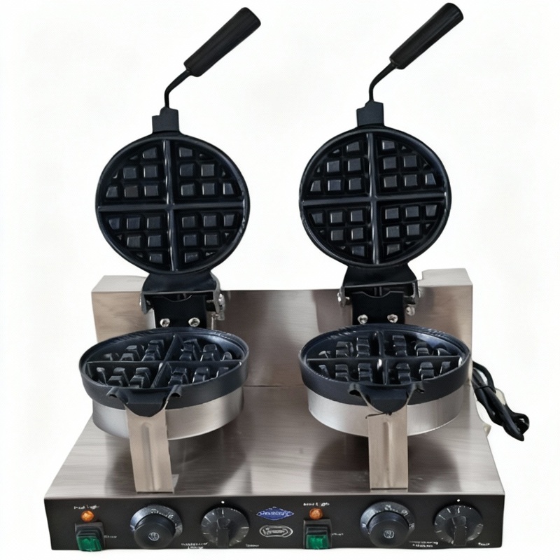 WAFLERA DOBLE GIRATORIA ELÉCTRICA BIFÁSICA 2600W