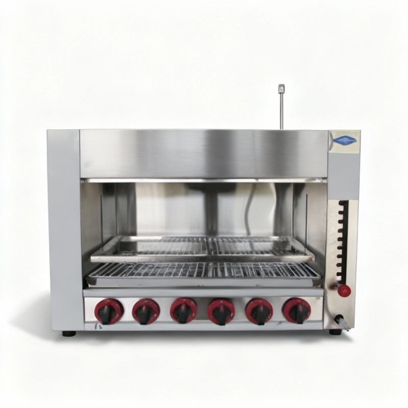 SALAMANDRA A GAS  6 QUEMADORES INFRARROJOS  85 CM