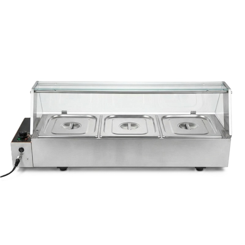 BAÑO MARÍA ELÉCTRICO 110V 3 AZAFATES 1/2 GN