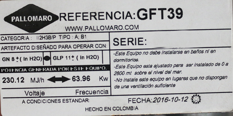 GRATINADOR A GAS 2 QUEMADORES INFRARROJOS DE 39"